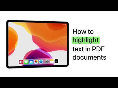 Video: Hvordan fremhever du på en PDF-app?