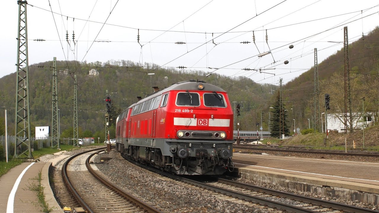 Zugverkehr auf der Filstalbahn - Geislingen Steige