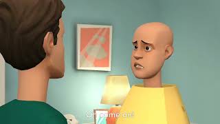 Fat Caillou Burps In Karolines Face After Eating Garlic Breadsticks/ Grounded