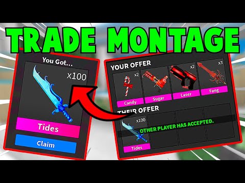 MM2 Trading Montage #99 **INSANE TRADES** 