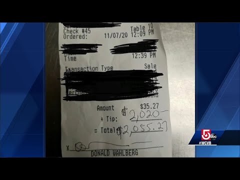 Donnie Wahlberg leaves $2,020 tip on $35 lunch