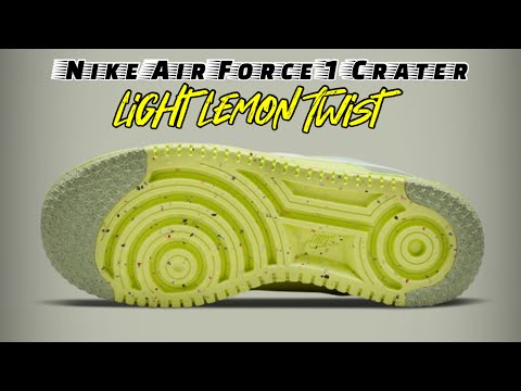 LIGHT LEMON TWIST Nike Air Force 1 Crater DETAILED LOOK and Release Update