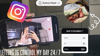 VLOG: letting instagram control my life 24/7