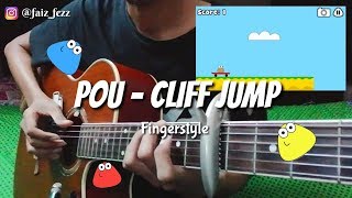 Pou Game - Cliff Jump | Fingerstyle cover | Easy chord | Faiz Fezz