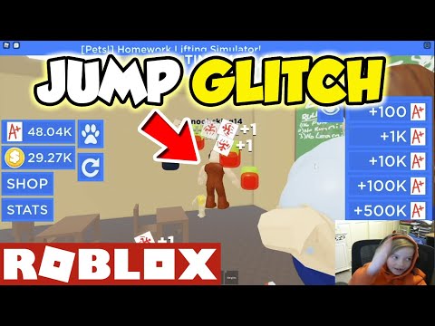 Breaking The Game Jump Glitch In Homework Lifting Simulator Roblox Glitch Master Youtube - lifting simulator roblox glitch