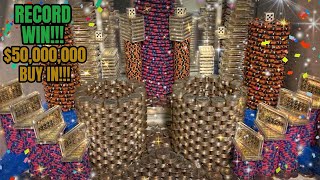 🔵(MUST SEE) 500+ QUARTERS AT ONCE!!! HIGH RISK COIN PUSHER $50,000,000 BUY IN!!! (RECORD WIN)