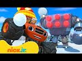 Blaze And The Monster Machines STOP A Robot With Snowballs Nick Jr