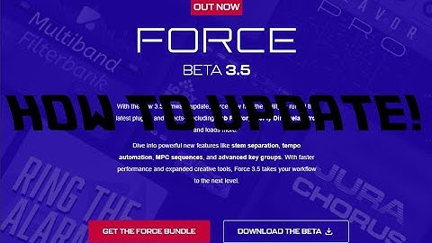 Force 3.5 -- How To Update -- BUG