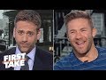 Julian Edelman denies Max's 'cliff theory' about Tom Brady: 'He's the GOAT' | First Take