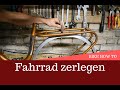 Projekt "Klapprad" Demontage eines kompletten Fahrrads / Fahrrad zerlegen