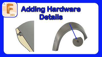 Adding Hardware Details to a Custom Fender Flare - Fusion 360 #Fusion360 #FenderFlare #Design