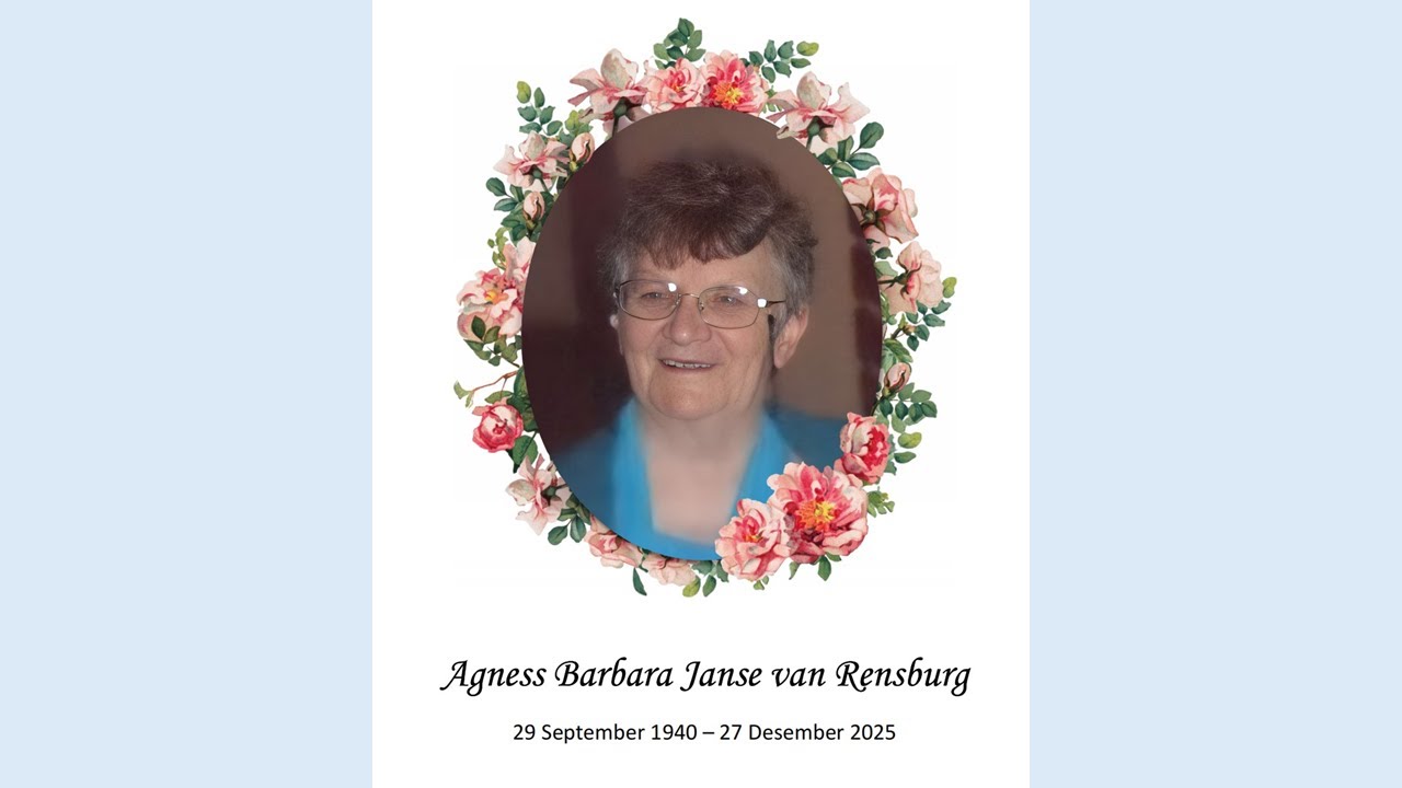 2026 01 03 Agness Barbara van Rensburg Gedenkdiens