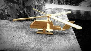 How to make Helicopter with Popsicle Stick