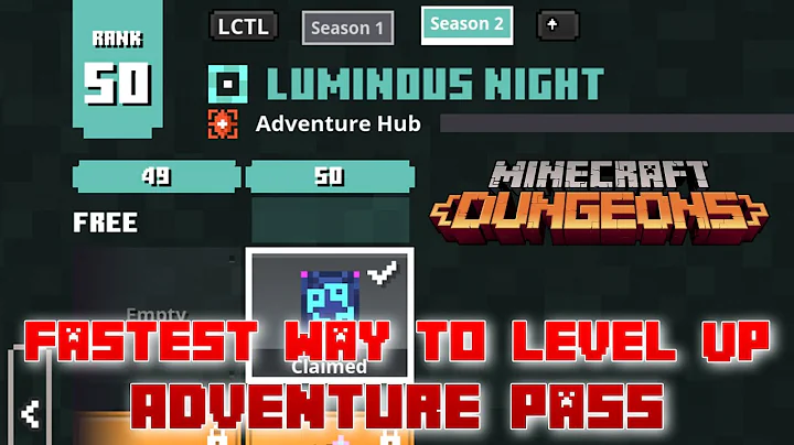 Fastest Way To Level Up Adventure Pass To Level 50 [Glitch] Minecraft Dungeons - DayDayNews