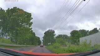 Passing Three Vehicles in Cthulhu, the Orange Dodge Challenger Hellcat