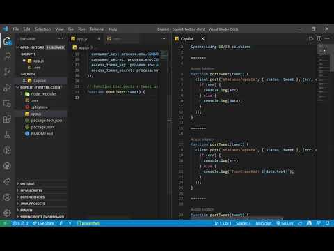 I've built a twitter client with Github Copilot in less than 2 Minutes!