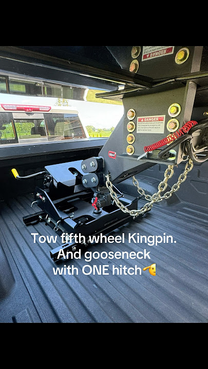 GenY this wheel and gooseneck combo hitch. #genyhitch #rvcamping #fifthwheel