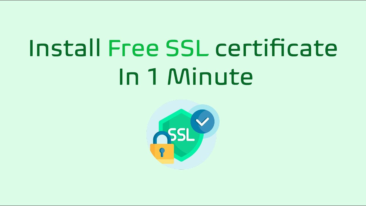 How to install free SSL in VPS server? - YouTube