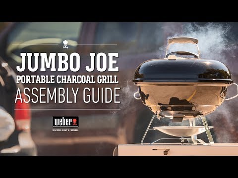 Weber Jumbo Joe Portable Charcoal Grill Assembly Guide