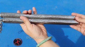 CÔN INOX CHẠM HOA VĂN, ĐẦU XOAY 360 ĐỘ