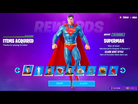 How To Get Superman Skin Clark Kent Superman Shadow In Fortnite Season 7 Youtube