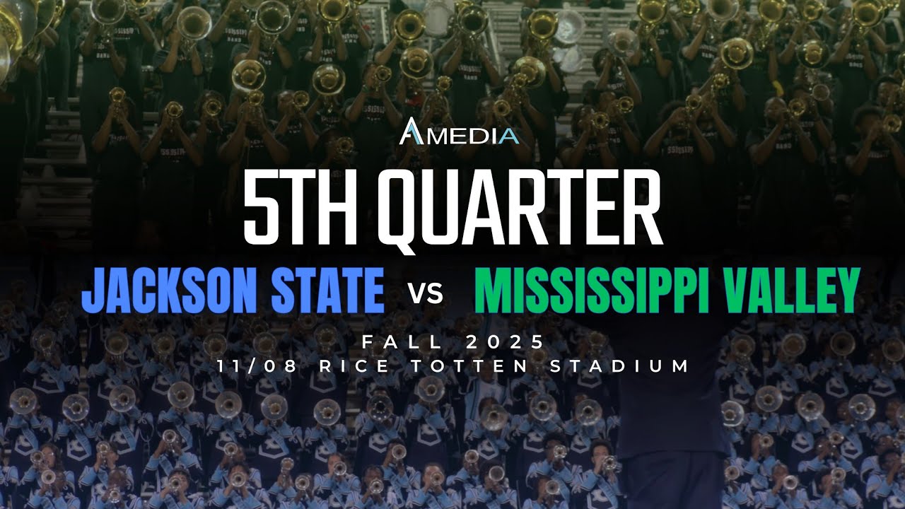 Jackson State vs Mississippi Valley "5th Quarter" | Fall 2025 | 4K 2160p 🔥🎥🎬‼️