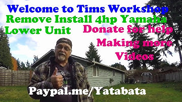 Yamaha 4hp Lower Unit remove install tips