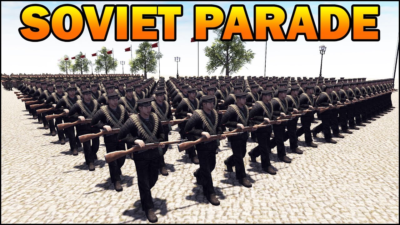 MASSIVE SOVIET MILITARY PARADE 1945 - RobZ Realism Mod All Vehicles - Men of War Assault Squad 2