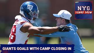 GIANTS SQUAD SHOW: Training Camp: Must-Achieve Goals Before Week 1