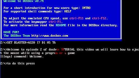 DOSBOX VIDEO TUTORIALS #2