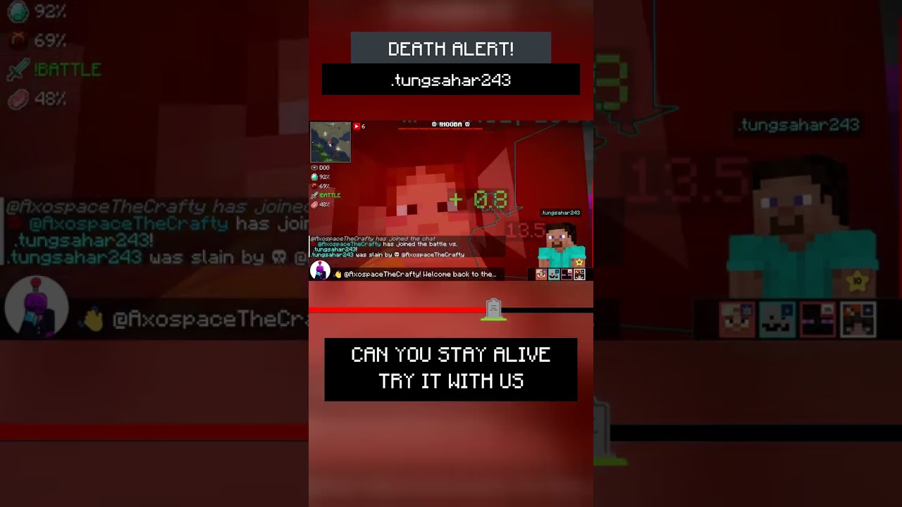 🪦 .tungsahar243 был убит ☠ @AxospaceTheCrafty