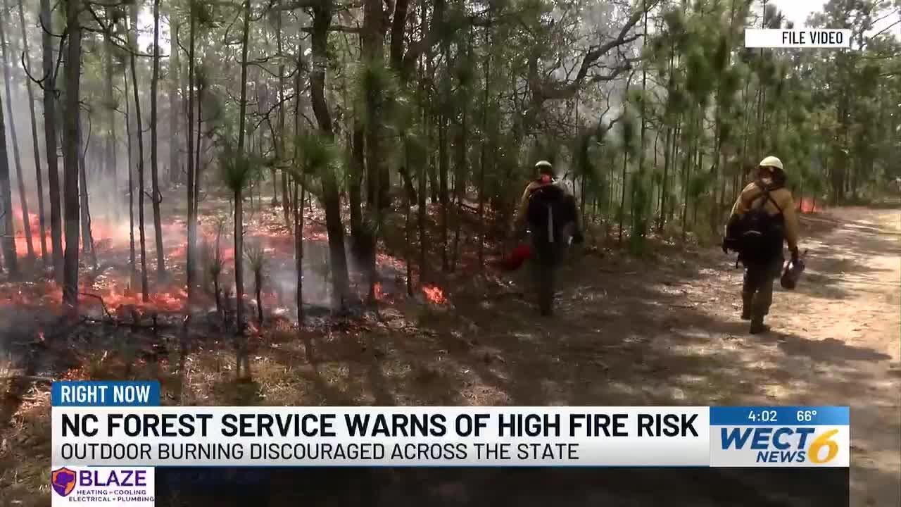N.C. Forest Service warns of high fire danger across the state - YouTube