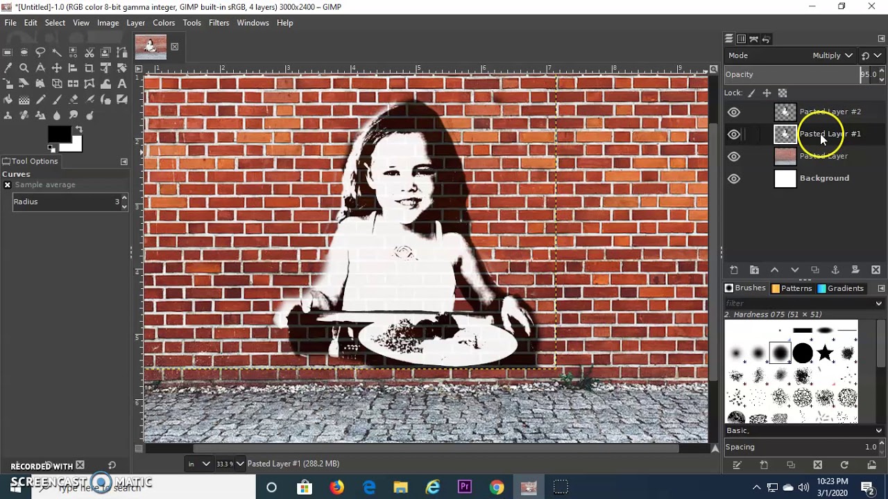 GIMP tutorial:  Banksy