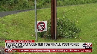 Tuesday's data center town hall postponed