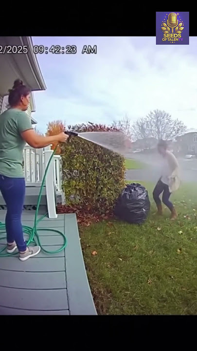 Water Hose Justice (Caught on Ring Camera)
