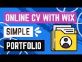 Wix Online Resume – Creating a Simple Portfolio