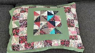 Scrap Pillows ideas !!!4 pattern design idea square and long pillow