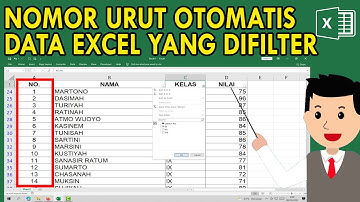 Nomor Urut Otomatis pada Data Excel yang Difilter