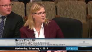 House Public Safety and Crime Prevention Policy and Finance Committee  2/4/15