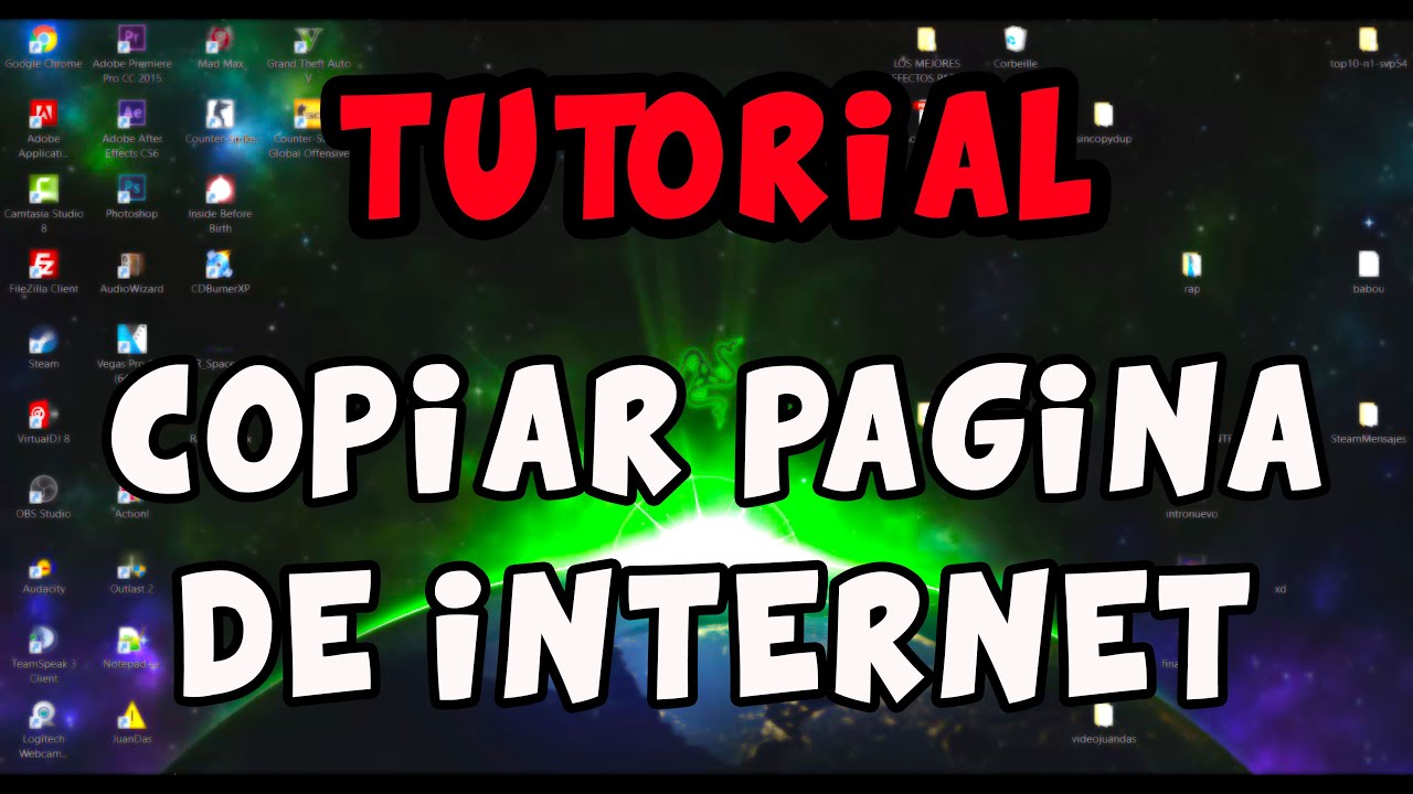 Como Copiar Una Pagina Por Internet Tutorial JuanDas YouTube