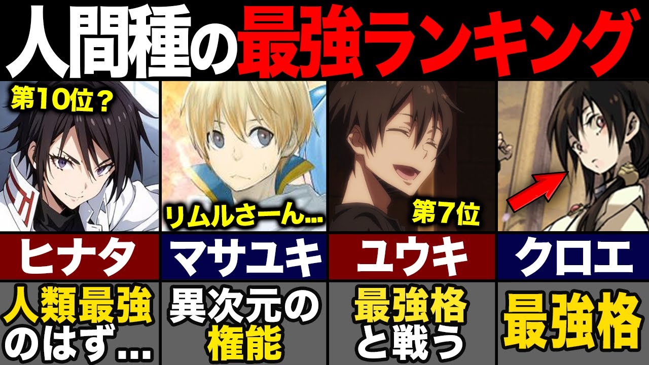 リムルを脅かす存在?! 転スラの人類最強キャラ トップ10を紹介！(てんすら) - YouTube