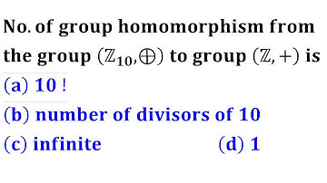 number of group homomorphism from zn to z