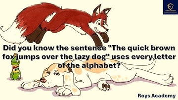 The ABCs Unleashed: Decoding the Famous Pangram - Every Letter in One Sentence!