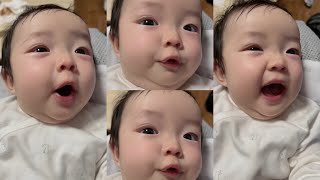 น้องซอลอารมณ์ดี #ลูกครึ่งไทยเกาหลี 🇰🇷🇹🇭 #เด็ก #baby #เด็กน่ารัก #아기