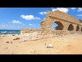 ISRAEL - Beach walk Caesarea to Jisr az Zarqa. חוף קיסריה לג'סר א-זרקא