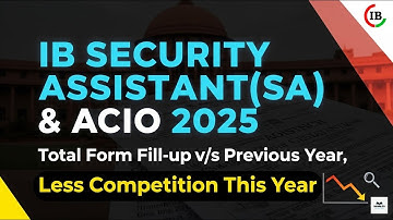 IB SA 2025 Total Form Fill up - Previous Year Vacancies