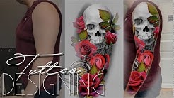 TATTOO SLEEVE STEP BY STEP - Designing a sleeve with Photoshop 