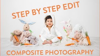 Sitter Backdrop tutorial, Easter digital backdrop composite, step by step sitter tutorial 💛