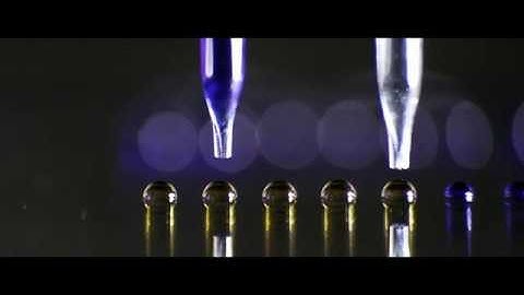 Picoliter and nanoliter dispenser. Drop-on-demand dispensing