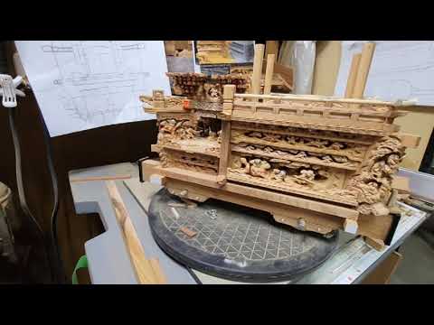いちから作るで ミニだんじり その221 小屋根編 - YouTube